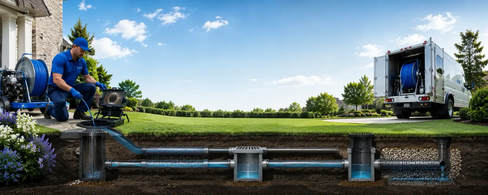 Outdoor drain cleaning information for Warner, SD